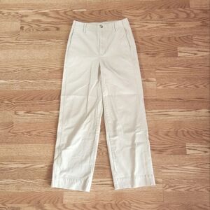 NWOT Madewell Cream High-Rise Pants, Size 25